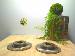 Paire de disques avant...